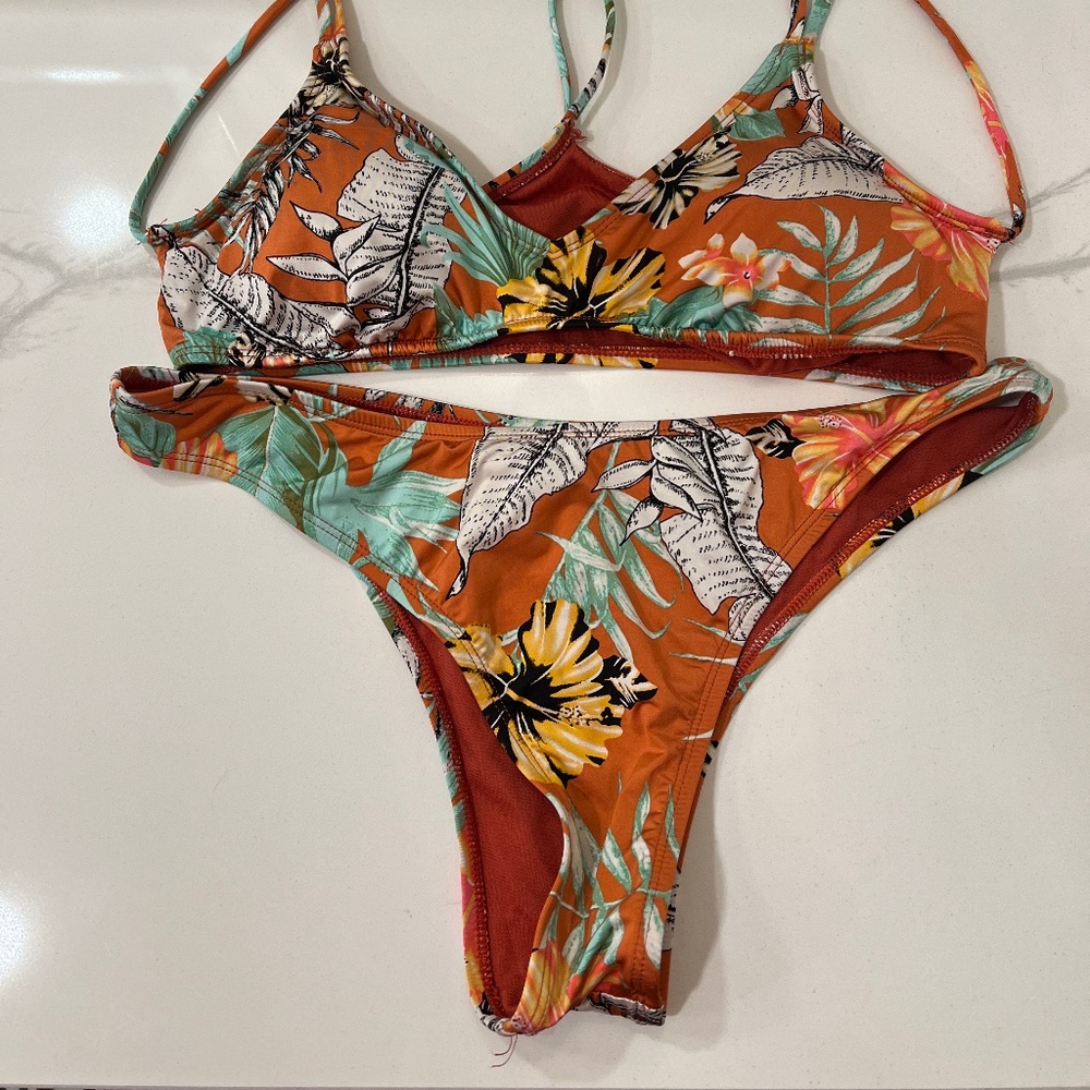 Bikini Lab -  Tropical Oasis Cheeky Bikini Bottom X Large